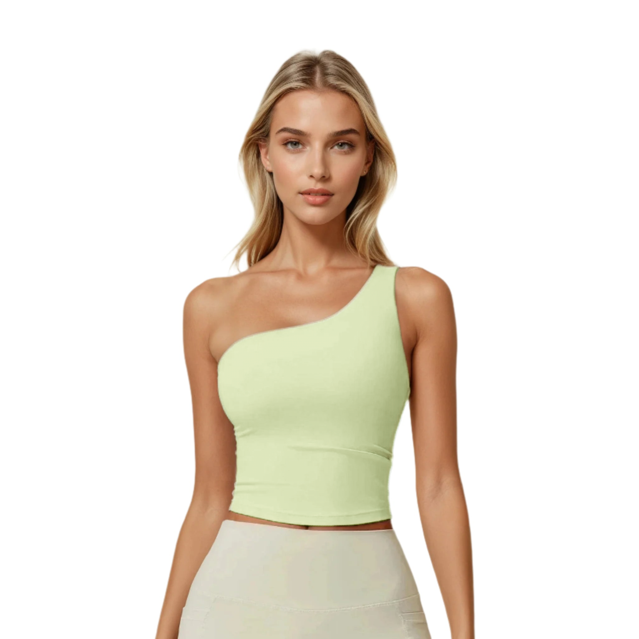 Tone Twirl Single Shoulder Top
