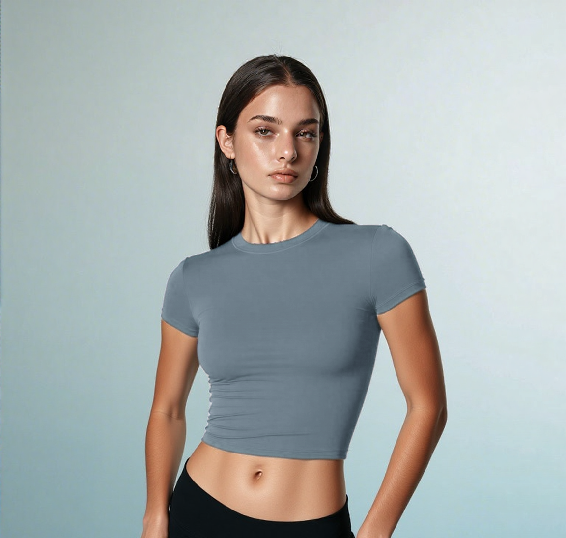 Trim, Never Them | Stretchy Fitted Active T-Shirt
