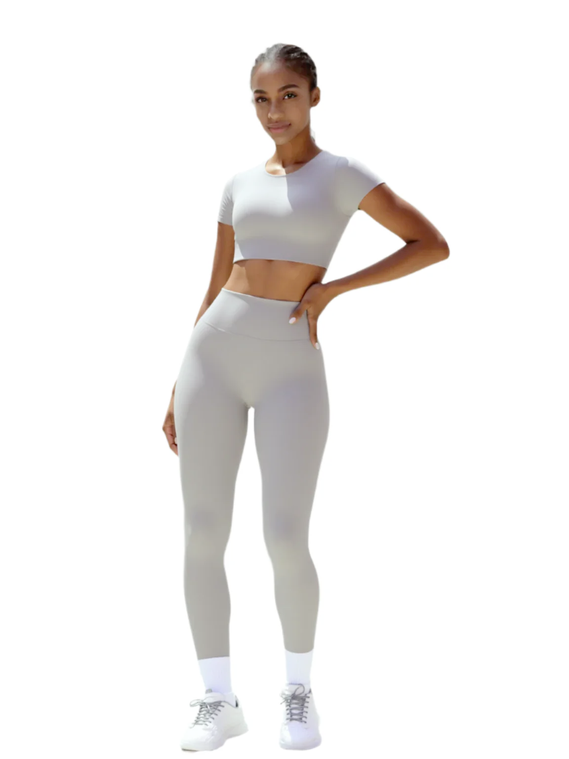 Chic Shapers Crop Top & Leggings Two-Piece Set