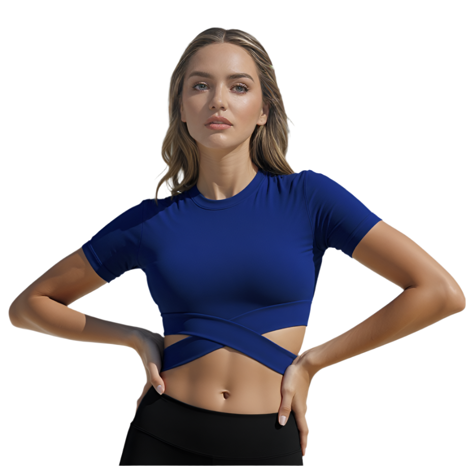 Deadlift Diva | Front Criss-Cross Crop Top