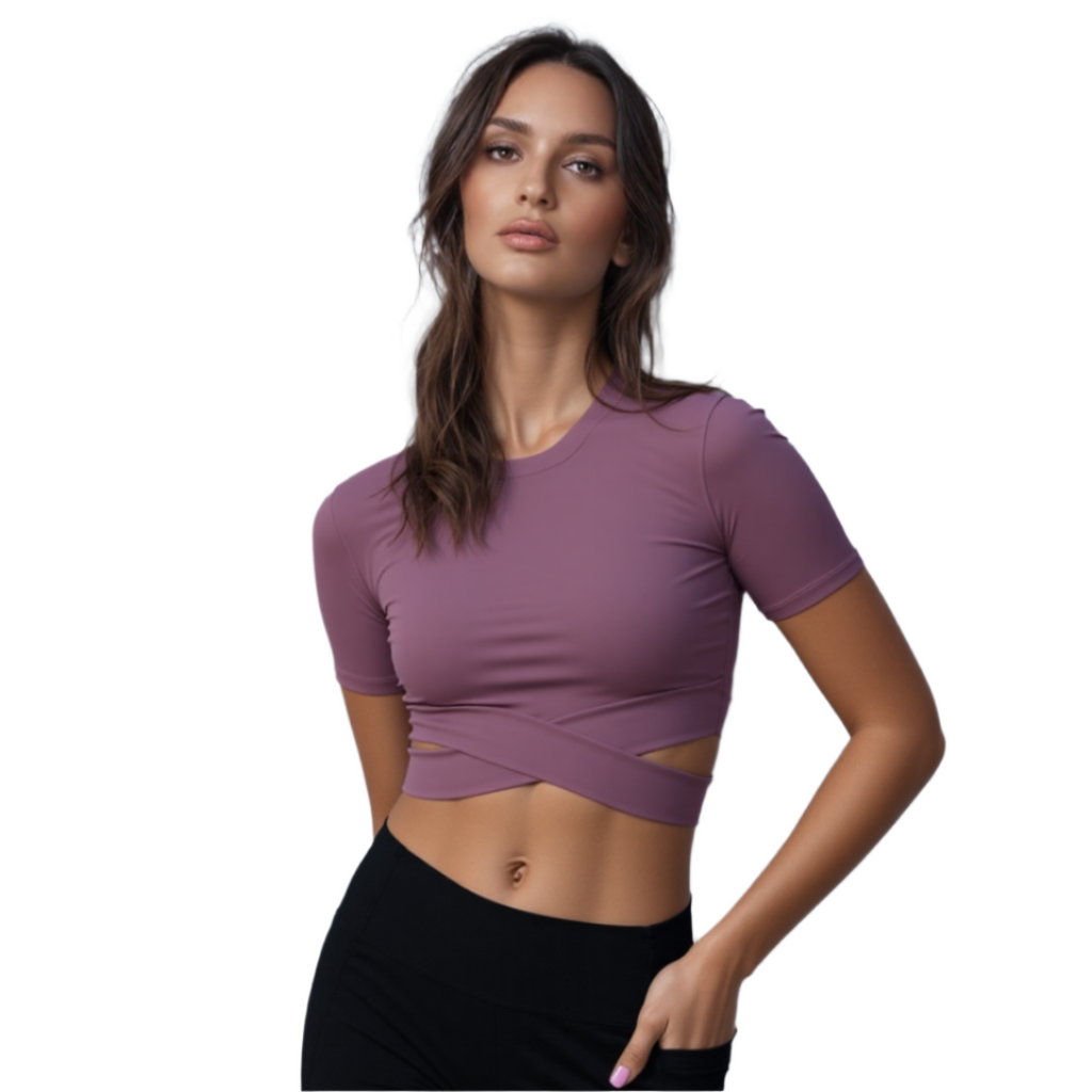 Deadlift Diva | Front Criss-Cross Crop Top
