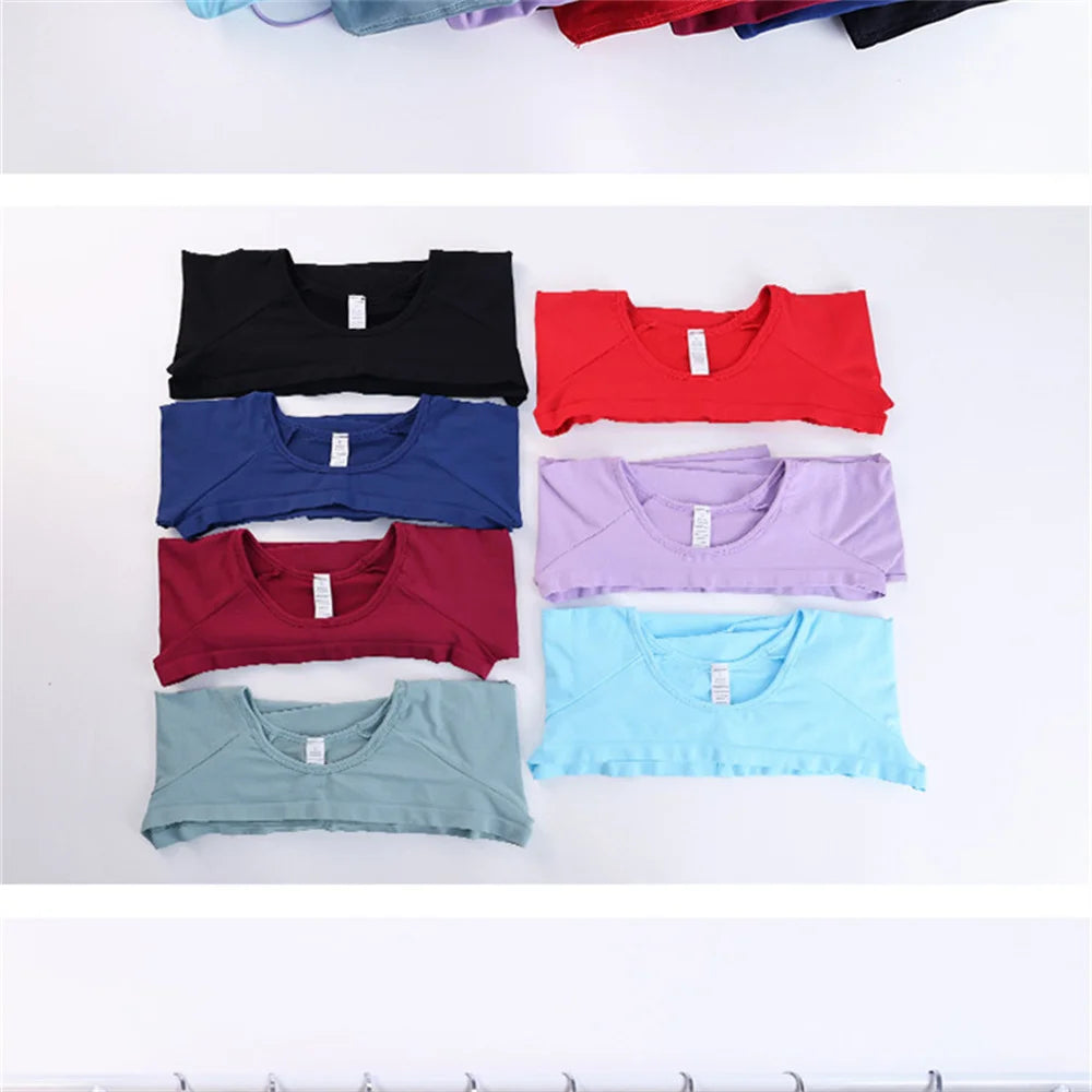 3-piece active set: thin-strap bra, long-sleeve cover top, matching shorts (assorted)