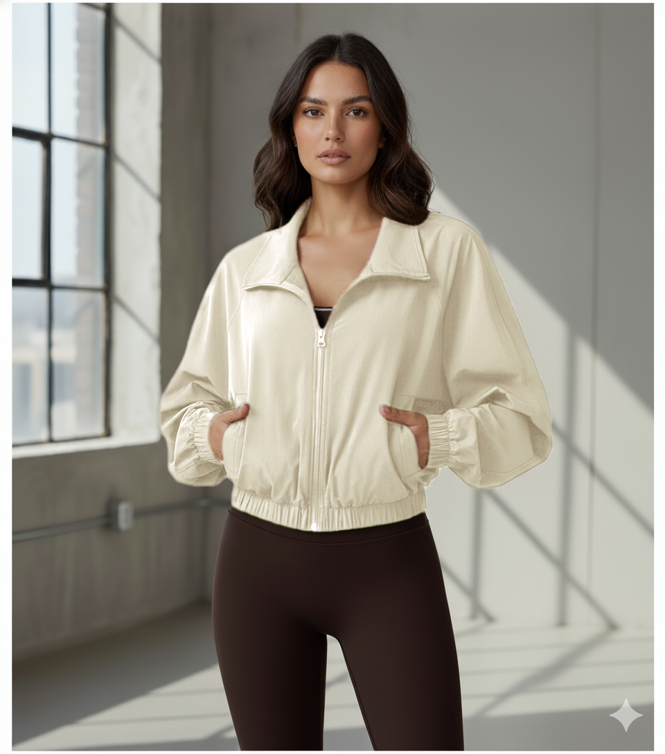 Zip Me Up, Buttercup | Windproof Zipper Fitness Jacket