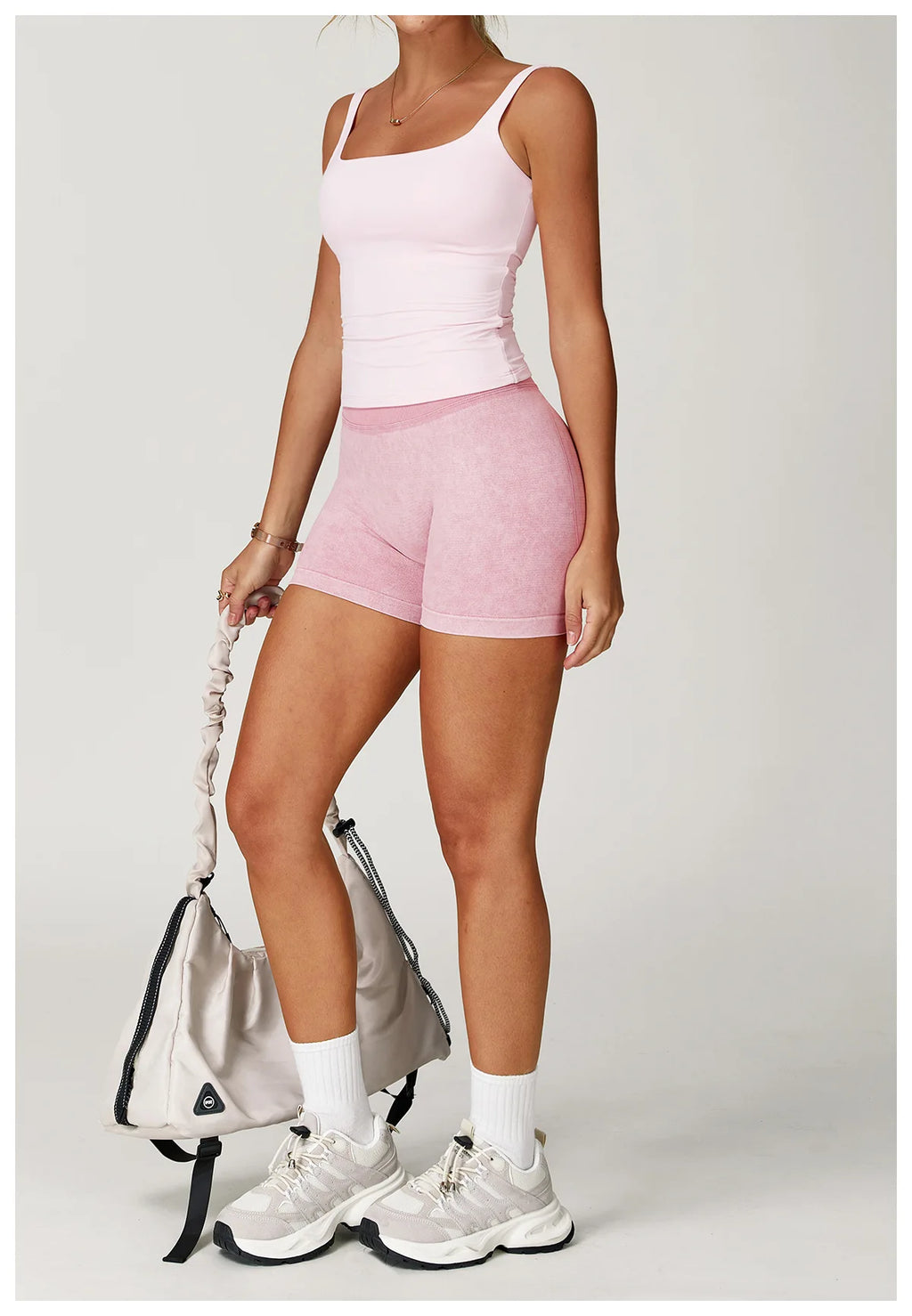Thighs Save Lives | Acid Wash Active Shorts