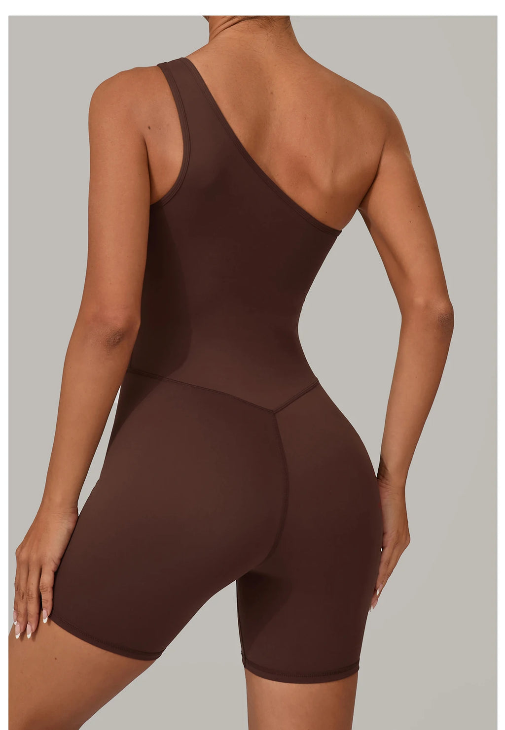 One & Done | One Shoulder One-Piece Romper - Xooie Fit
