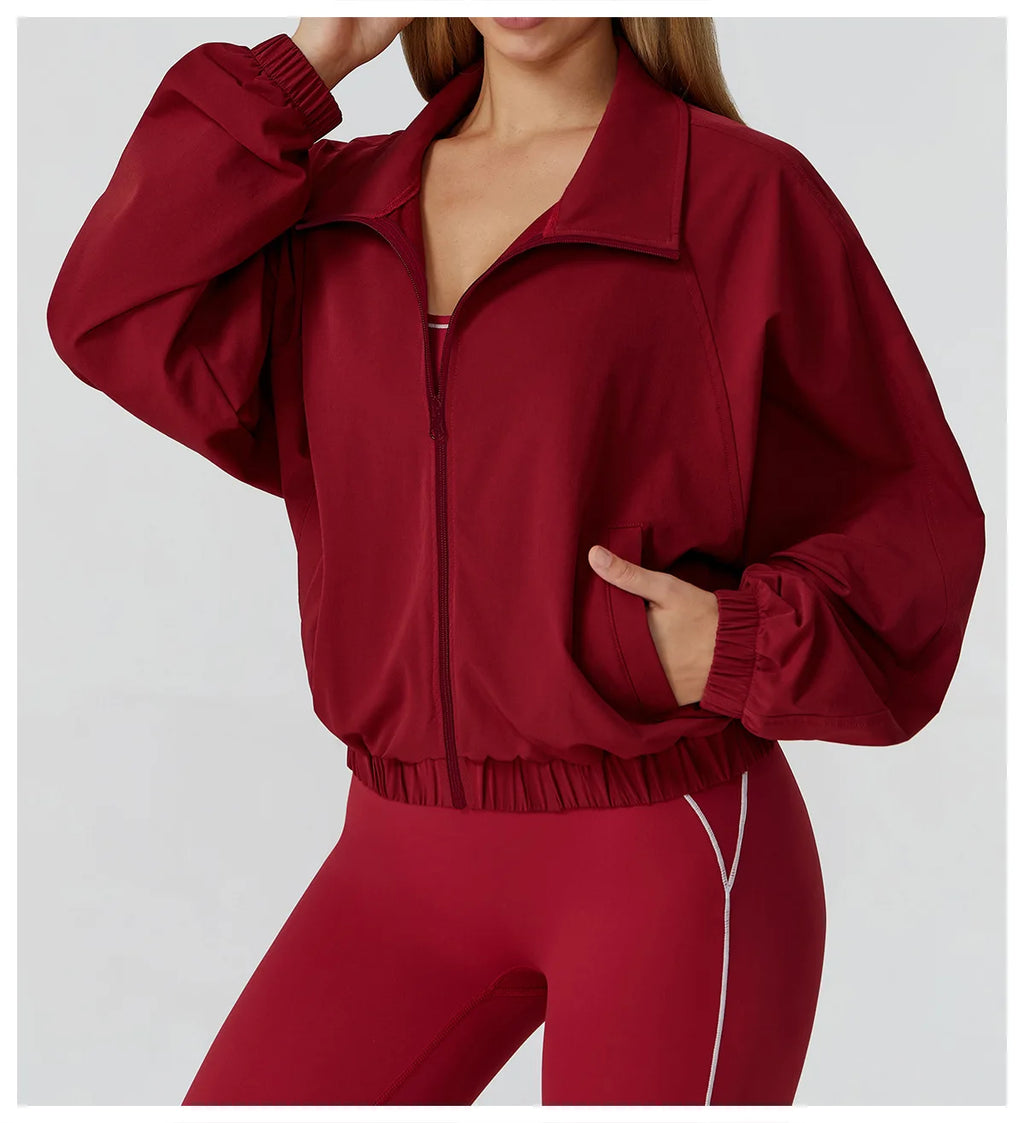 Zip Me Up, Buttercup | Windproof Zipper Fitness Jacket