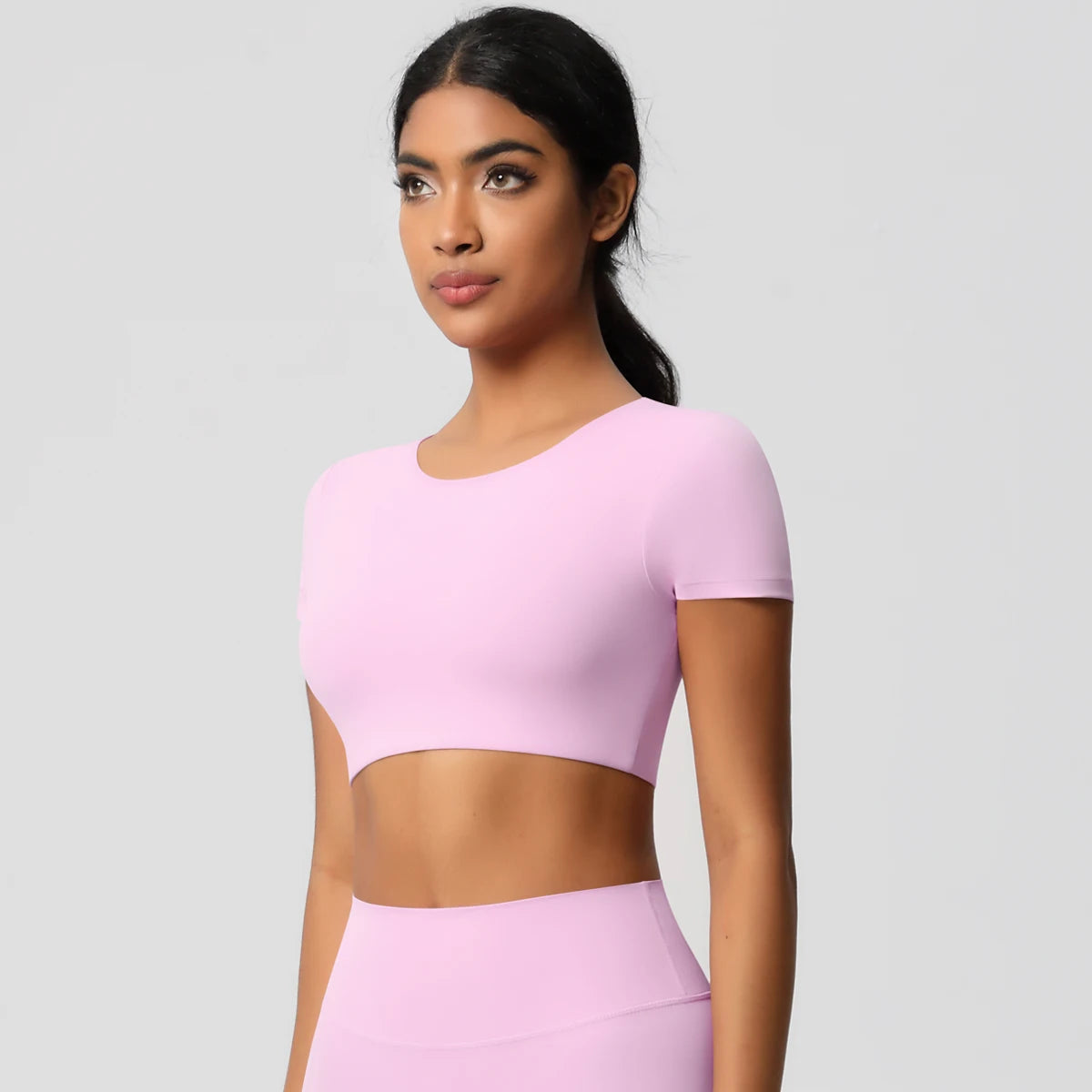 Thrill Me Yoga Crop Top T-shirt