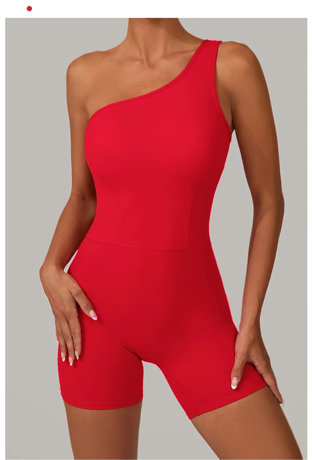 One & Done | One Shoulder One-Piece Romper - Xooie Fit