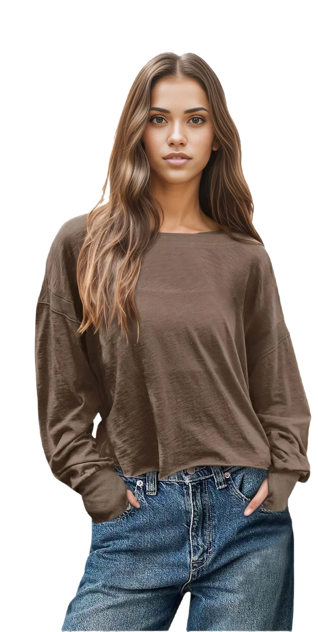 Volley Victorian | Long-Sleeve Baggy Backless Active Top