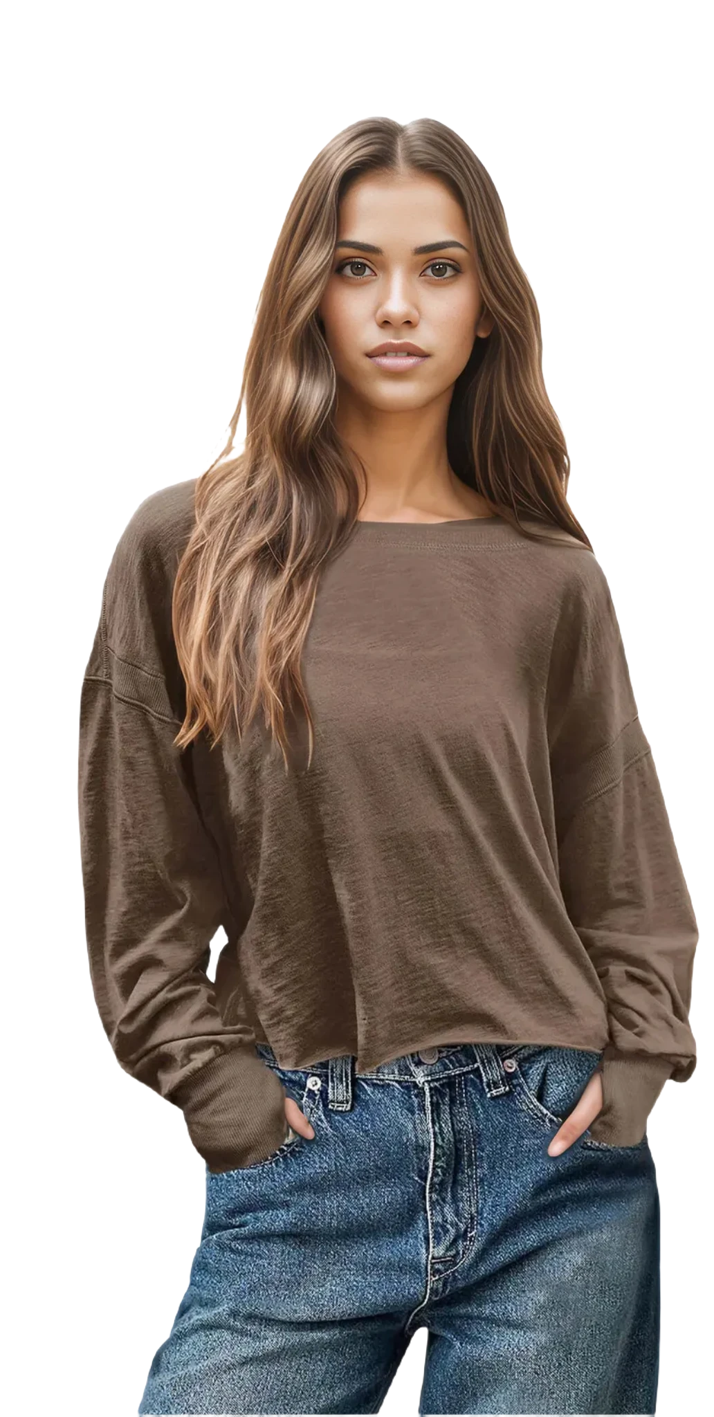 Volley Victorian | Long-Sleeve Baggy Backless Active Top