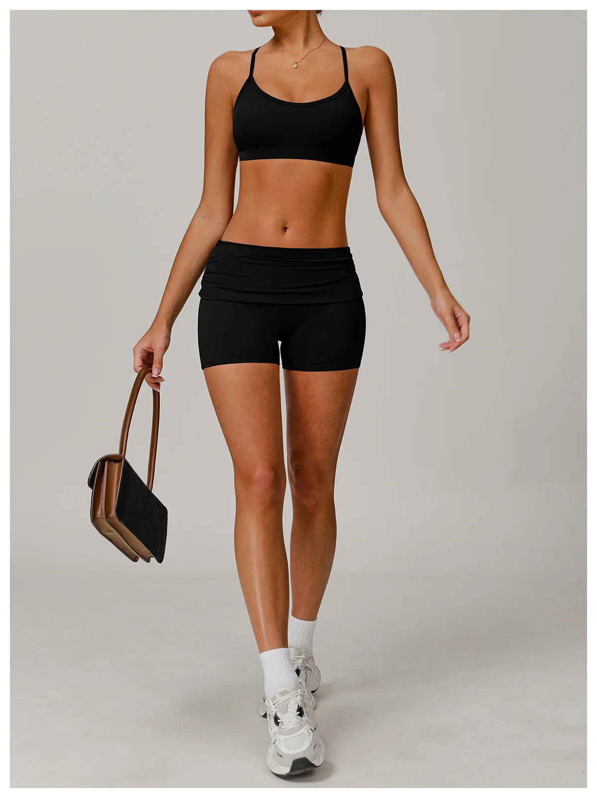 Yoga Me Comfy | Foldable Waist-Band Yoga Shorts