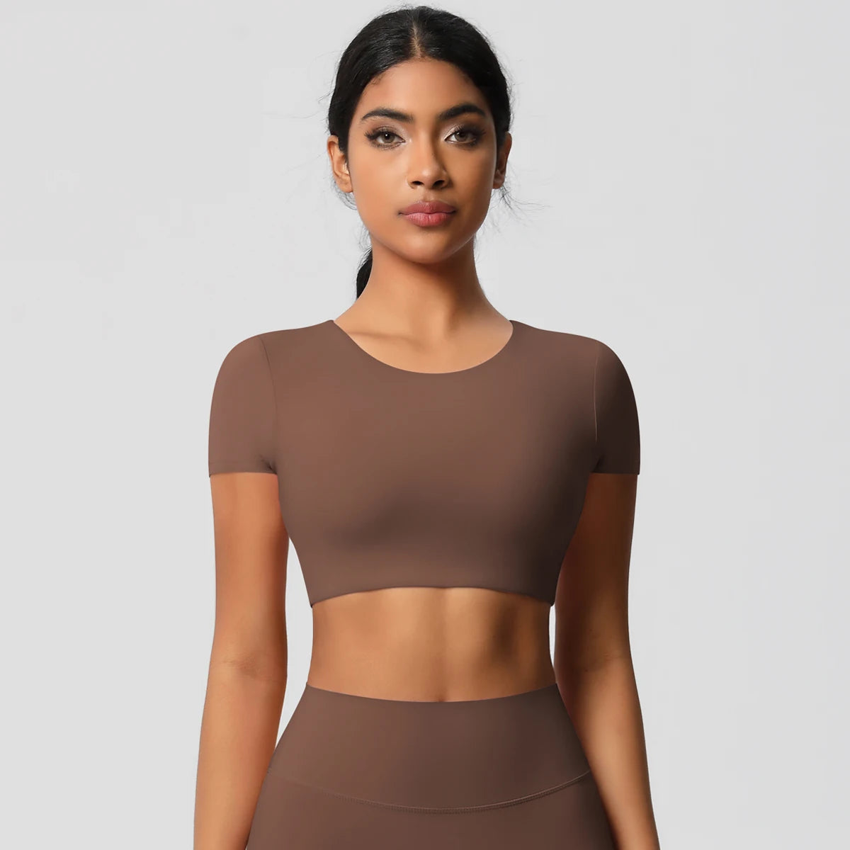 Thrill Me Yoga Crop Top T-shirt