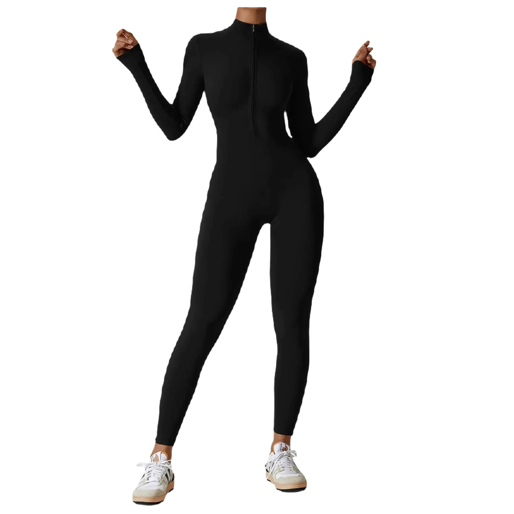 Zip-It-Up Wonder Suit | Fitted Zipper Jumpsuit One-Piece