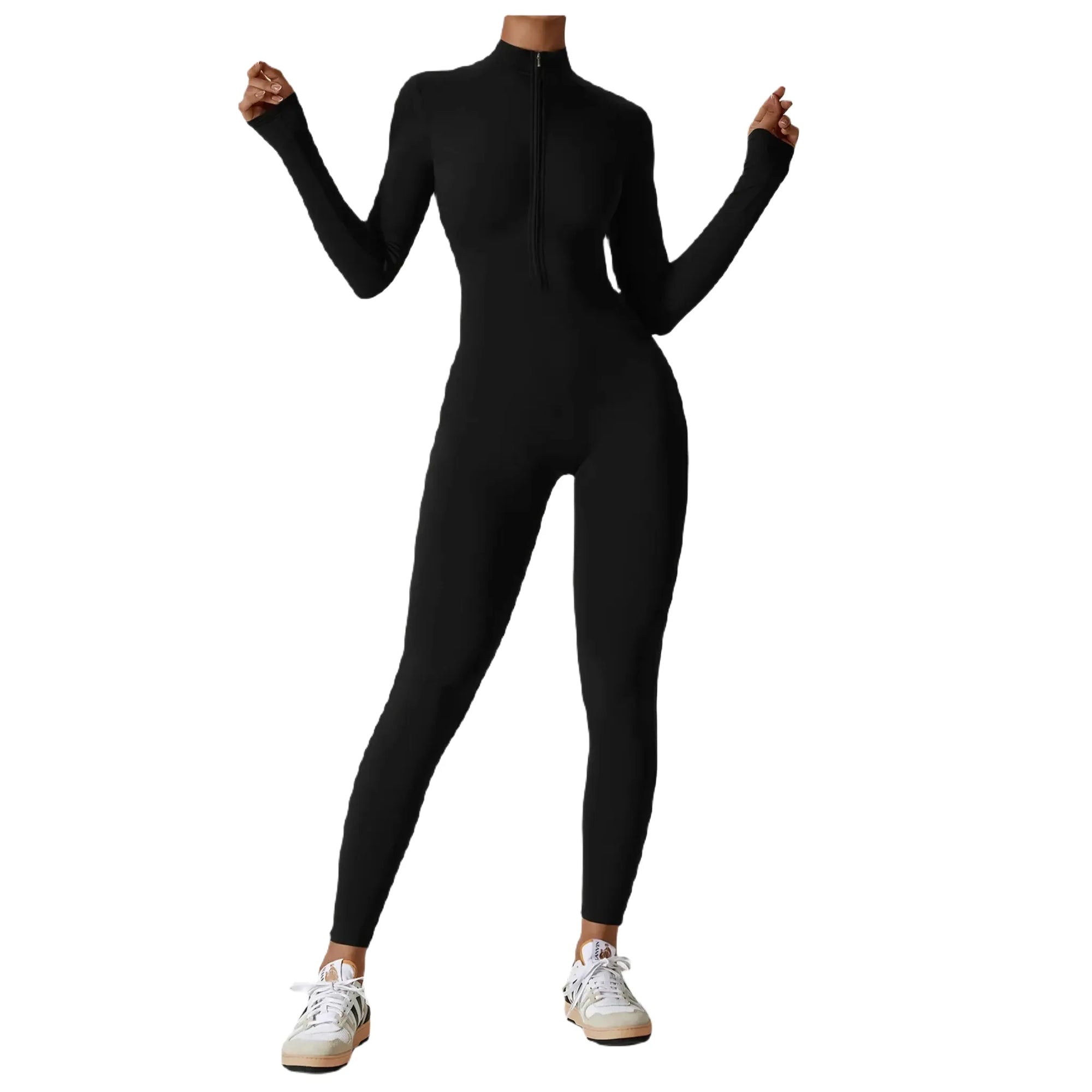 Zip-It-Up Wonder Suit | Fitted Zipper Jumpsuit One-Piece