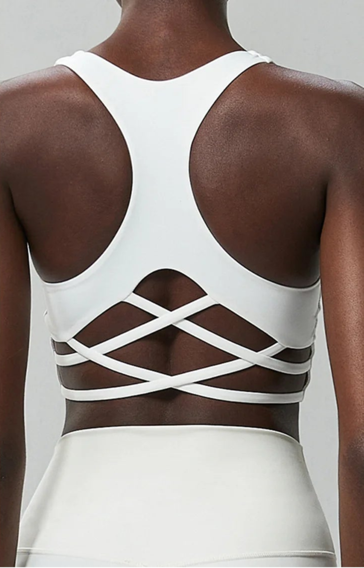 Talk Squatty to Me | Criss-Cross Back High Quality Active Bra