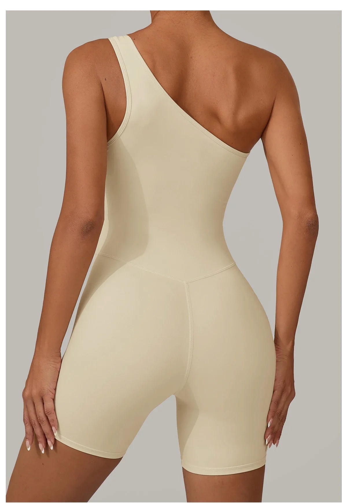 One & Done | One Shoulder One-Piece Romper - Xooie Fit