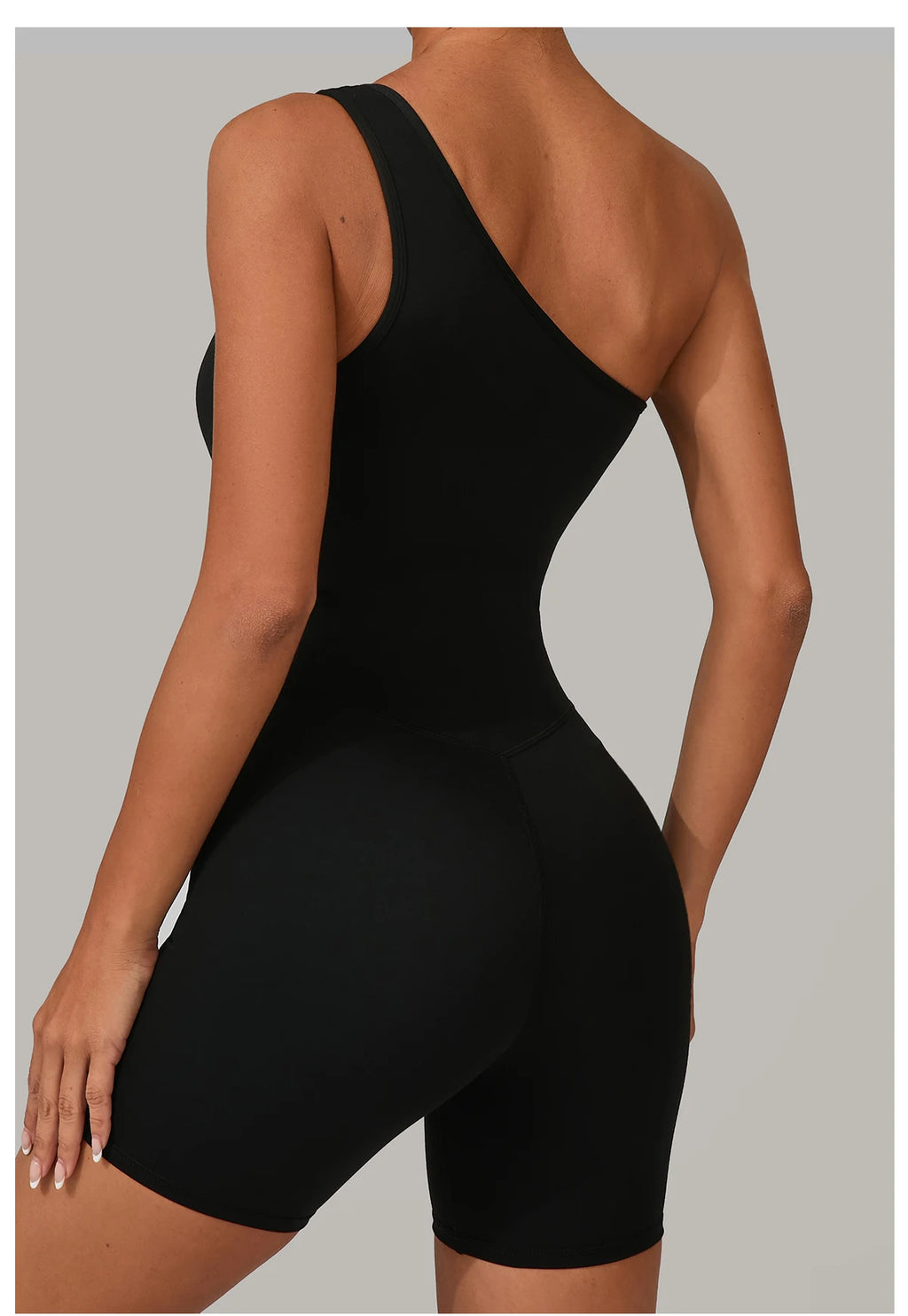 One & Done | One Shoulder One-Piece Romper - Xooie Fit