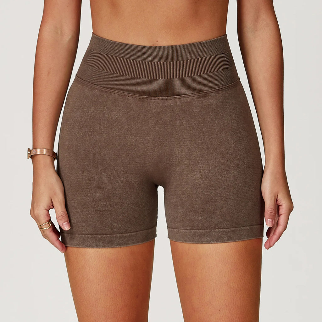 Thighs Save Lives | Acid Wash Active Shorts