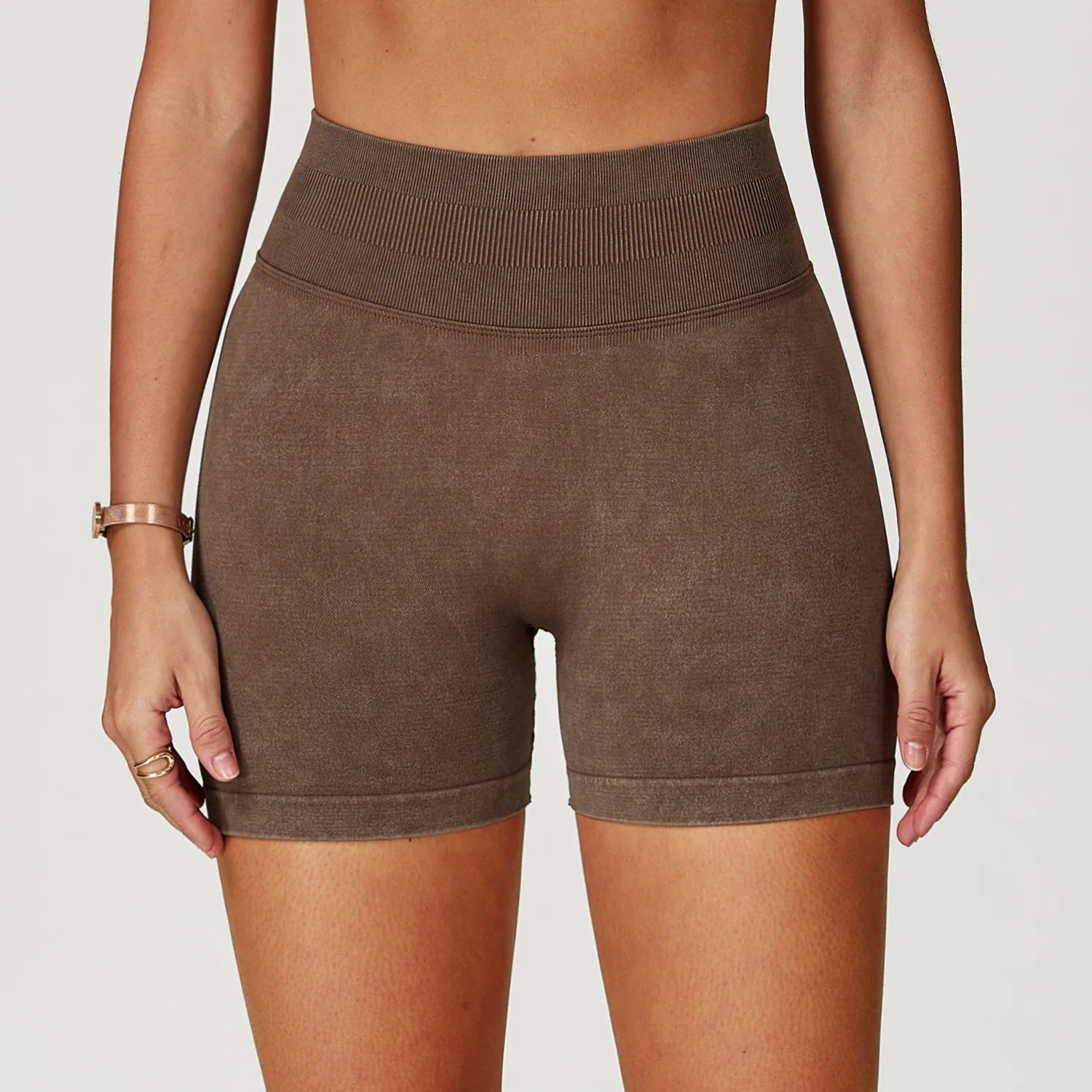 Thighs Save Lives | Acid Wash Active Shorts