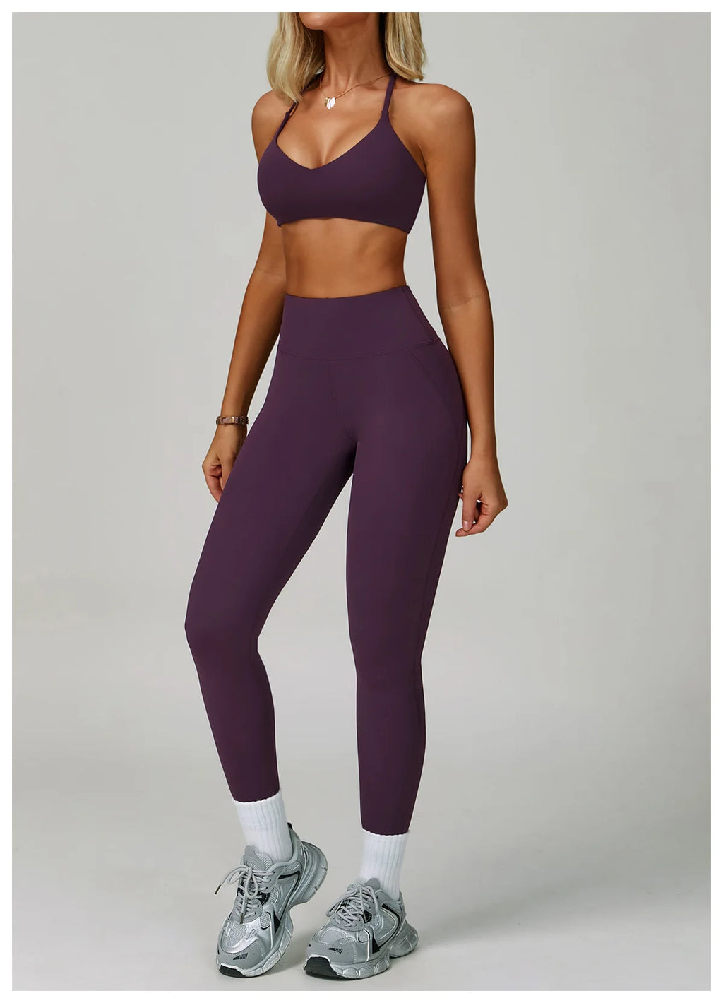 Tone It, Own It | Criss-Cross Bra + High Waist Leggings Set