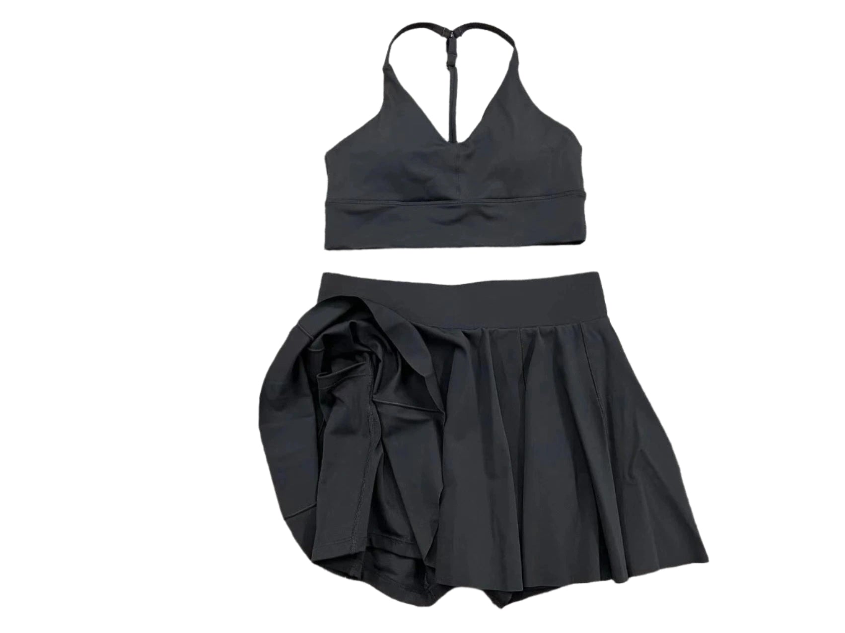 Match Maiden | Sport Bra + Skort w/ Pockets Matching Set