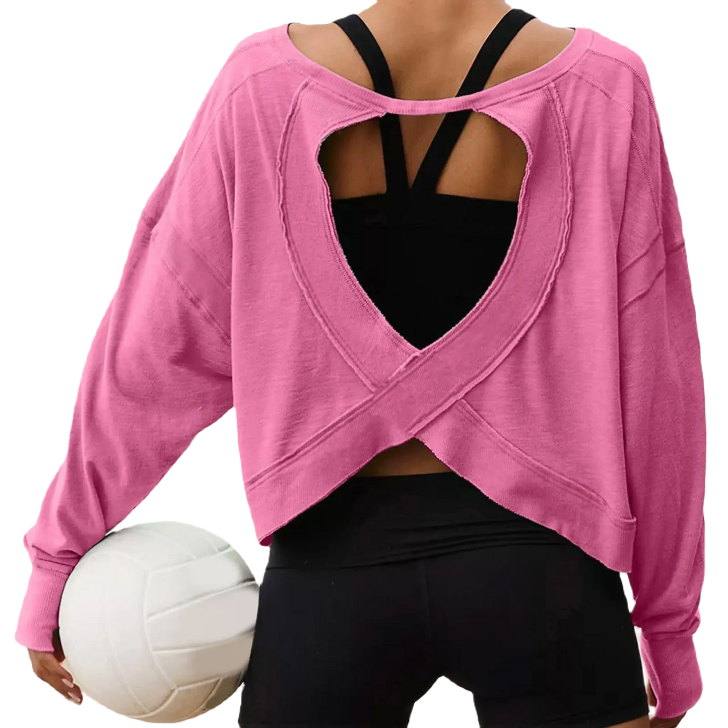 Acorn Thee Back Long Sleeve Active Top