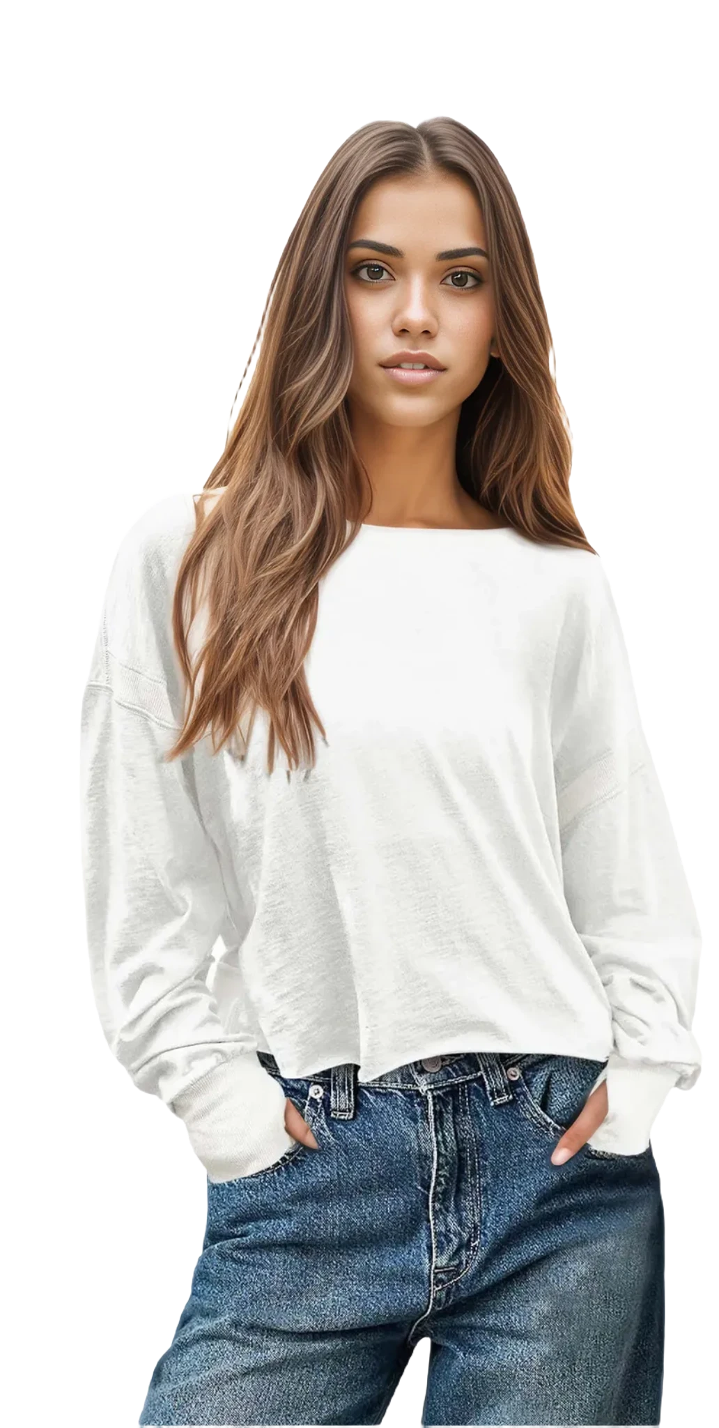 Volley Victorian | Long-Sleeve Baggy Backless Active Top