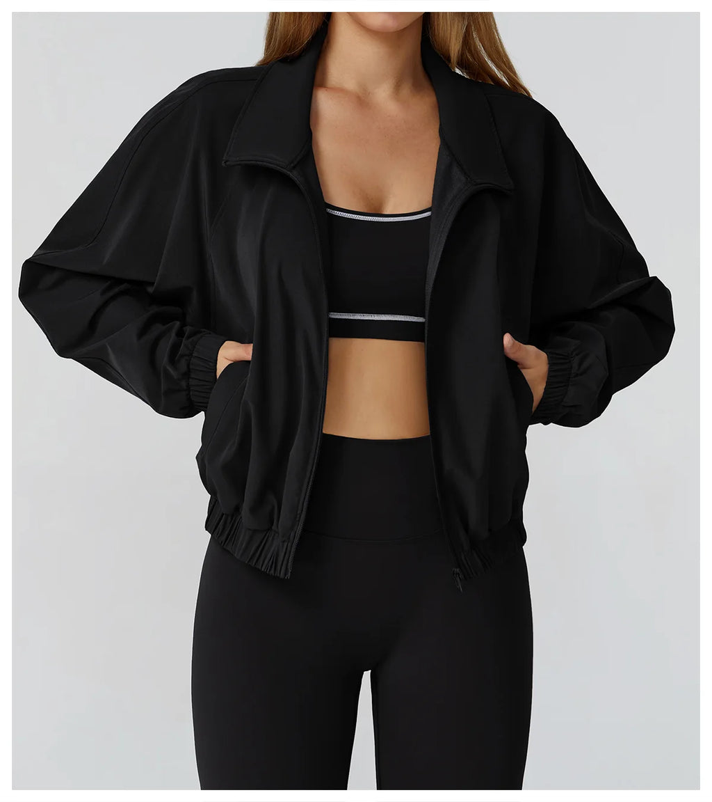 Zip Me Up, Buttercup | Windproof Zipper Fitness Jacket