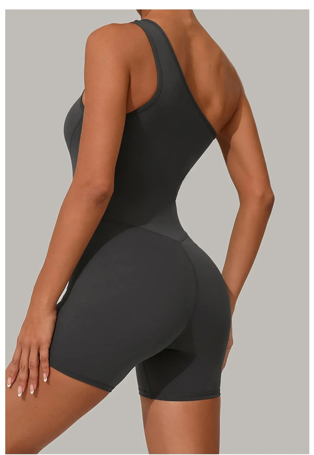 One & Done | One Shoulder One-Piece Romper - Xooie Fit