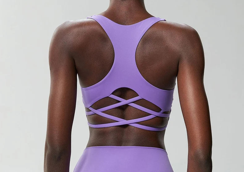 Talk Squatty to Me | Criss-Cross Back High Quality Active Bra