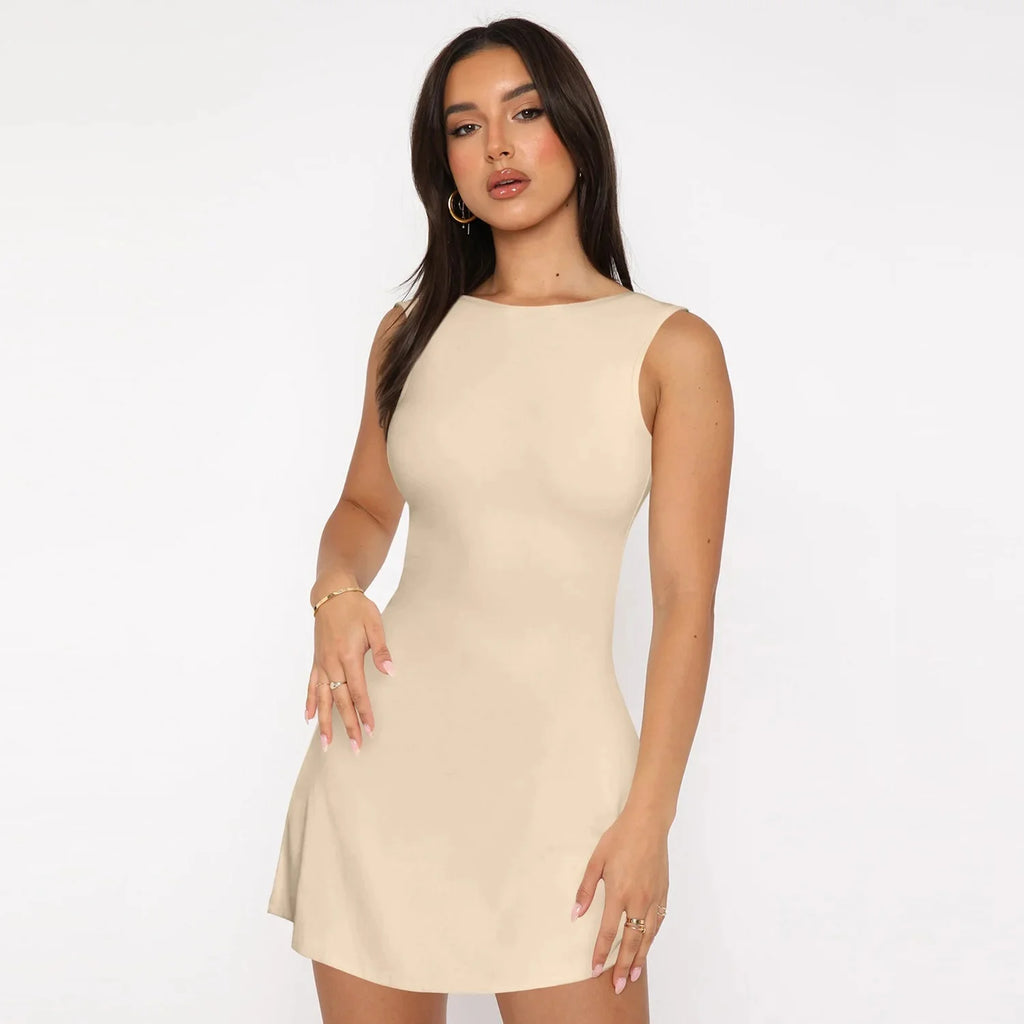Pickleball Or Night Out? | Active Mini Backless Dress