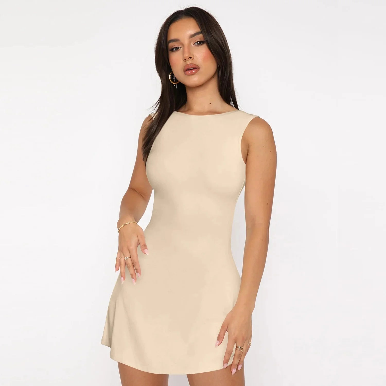 Pickleball Or Night Out? | Active Mini Backless Dress