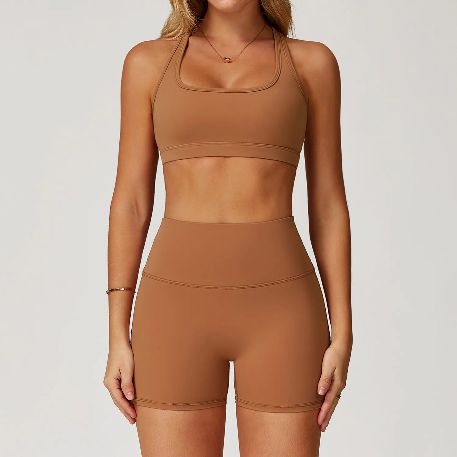 Gym Now, Slay Later | Unique Push Up Bra + Shorts Matching Set