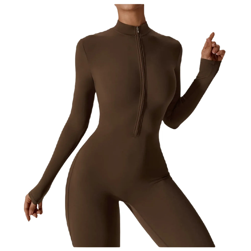 Zip-It-Up Wonder Suit | Fitted Zipper Jumpsuit One-Piece