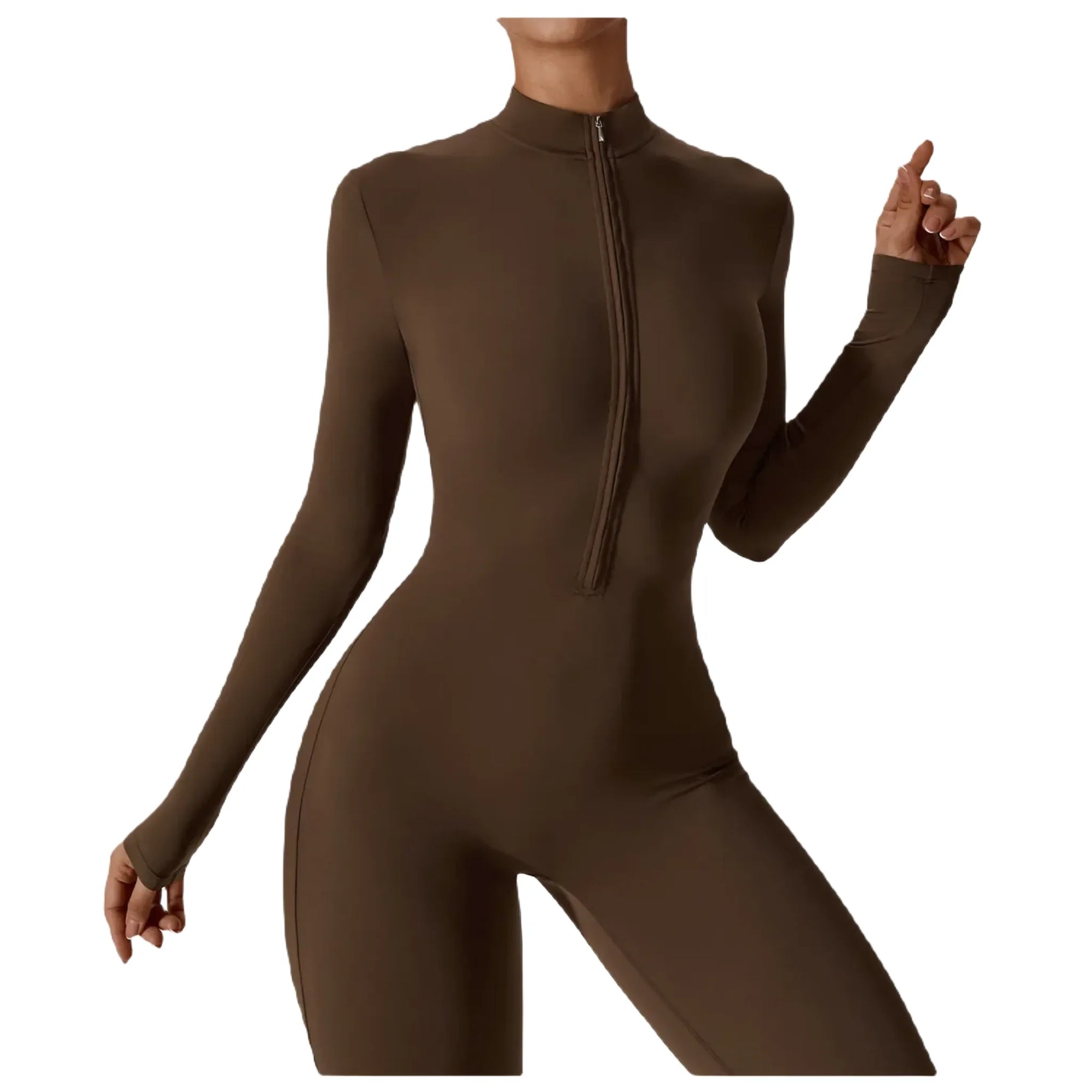 Zip-It-Up Wonder Suit | Fitted Zipper Jumpsuit One-Piece