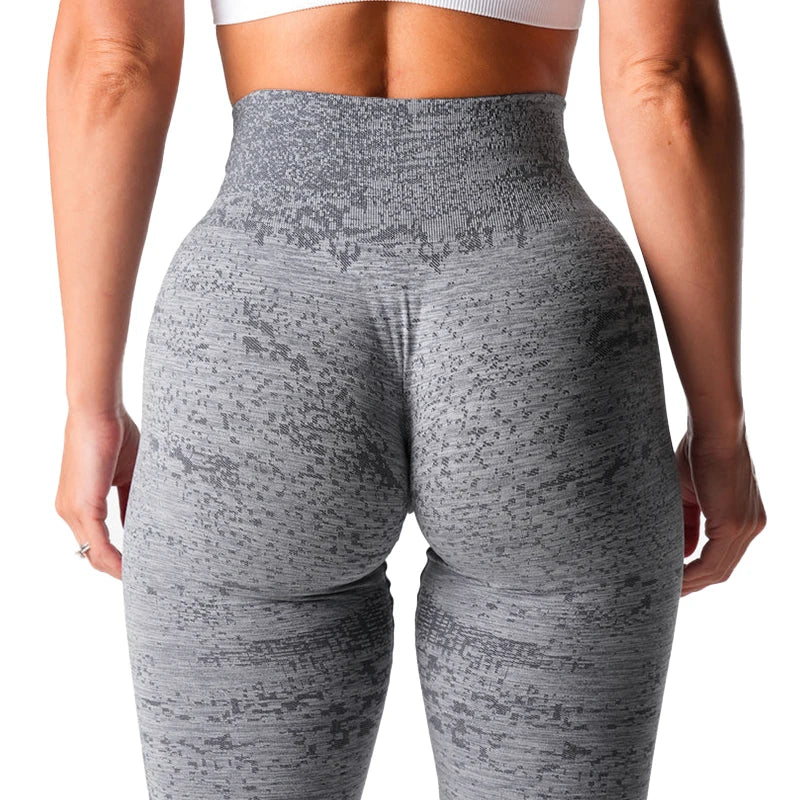 Show Off That Bakery | Unique Pixel Pattern High-Waisted Seamless Active Leggings