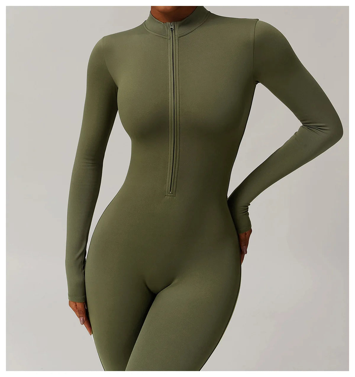 Oh So Fleeced | Zipper Long Sleeved One-Piece, Fleece Lined Jumpsuit