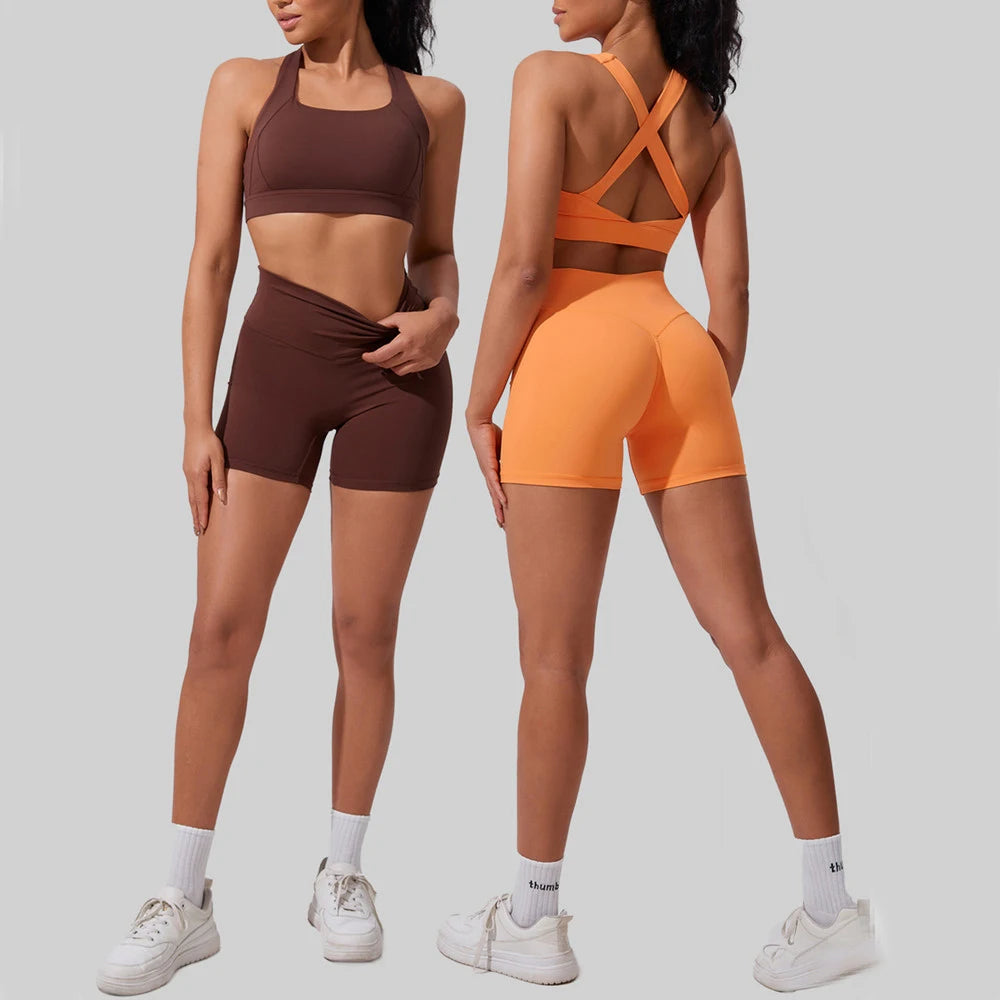 Powered by Spite and Iced Coffee | Bra + Shorts Matching Set
