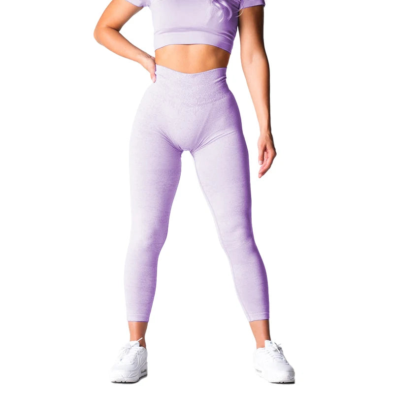Show Off That Bakery | Unique Pixel Pattern High-Waisted Seamless Active Leggings