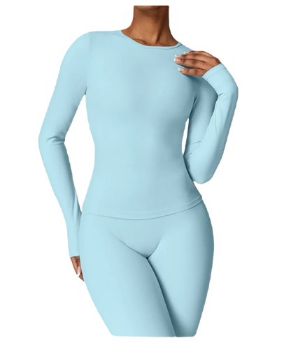 Concealed & Curvy Long-Sleeve Two-Piece Set