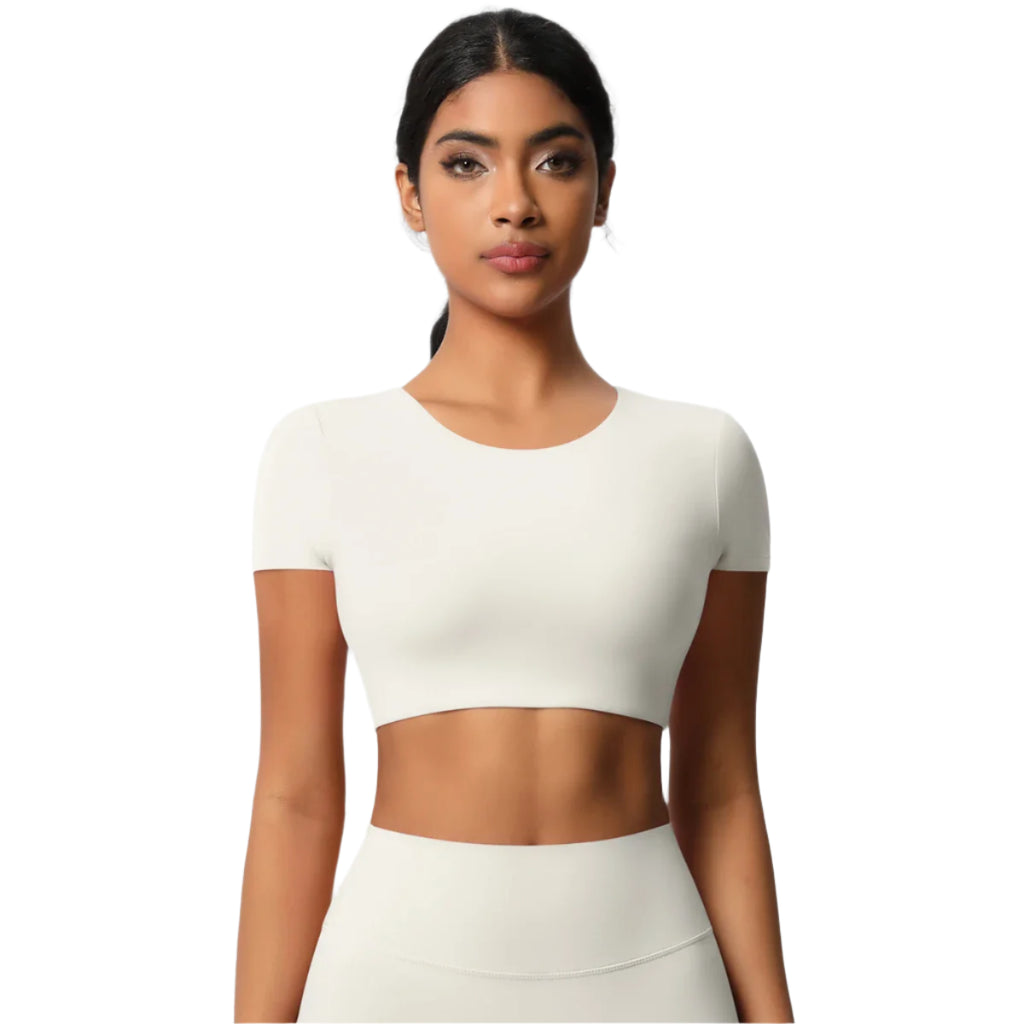 Thrill Me Yoga Crop Top T-shirt