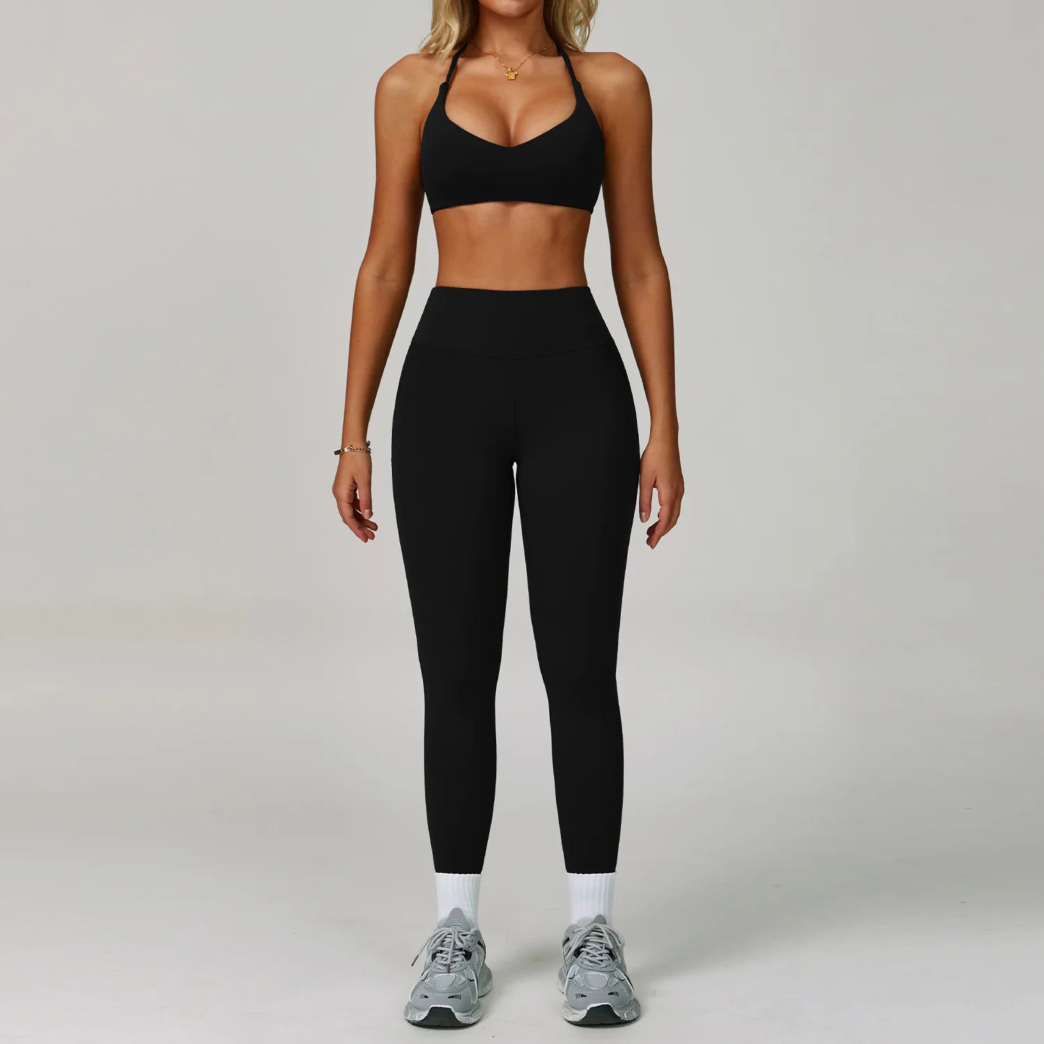 Tone It, Own It | Criss-Cross Bra + High Waist Leggings Set