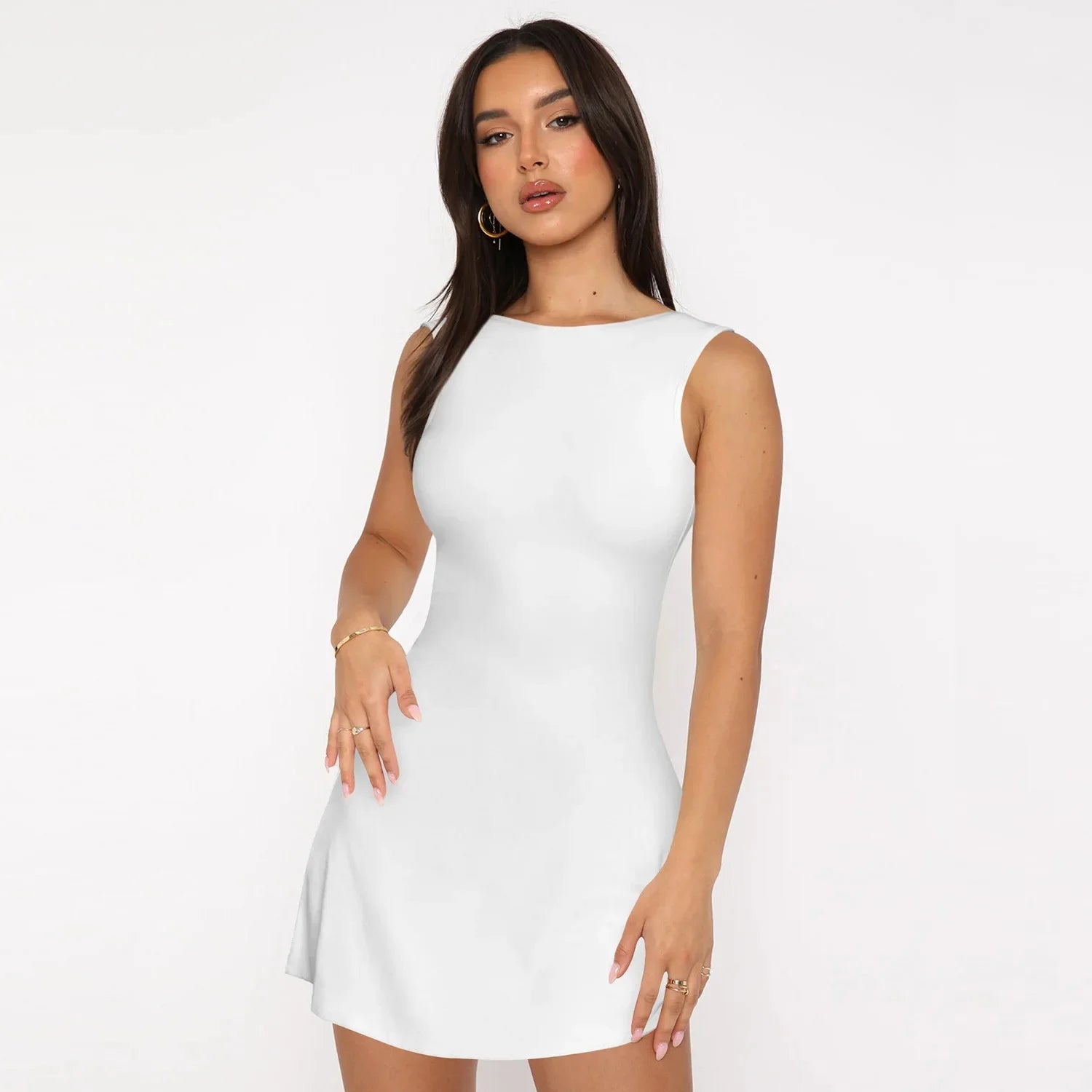 Pickleball Or Night Out? | Active Mini Backless Dress