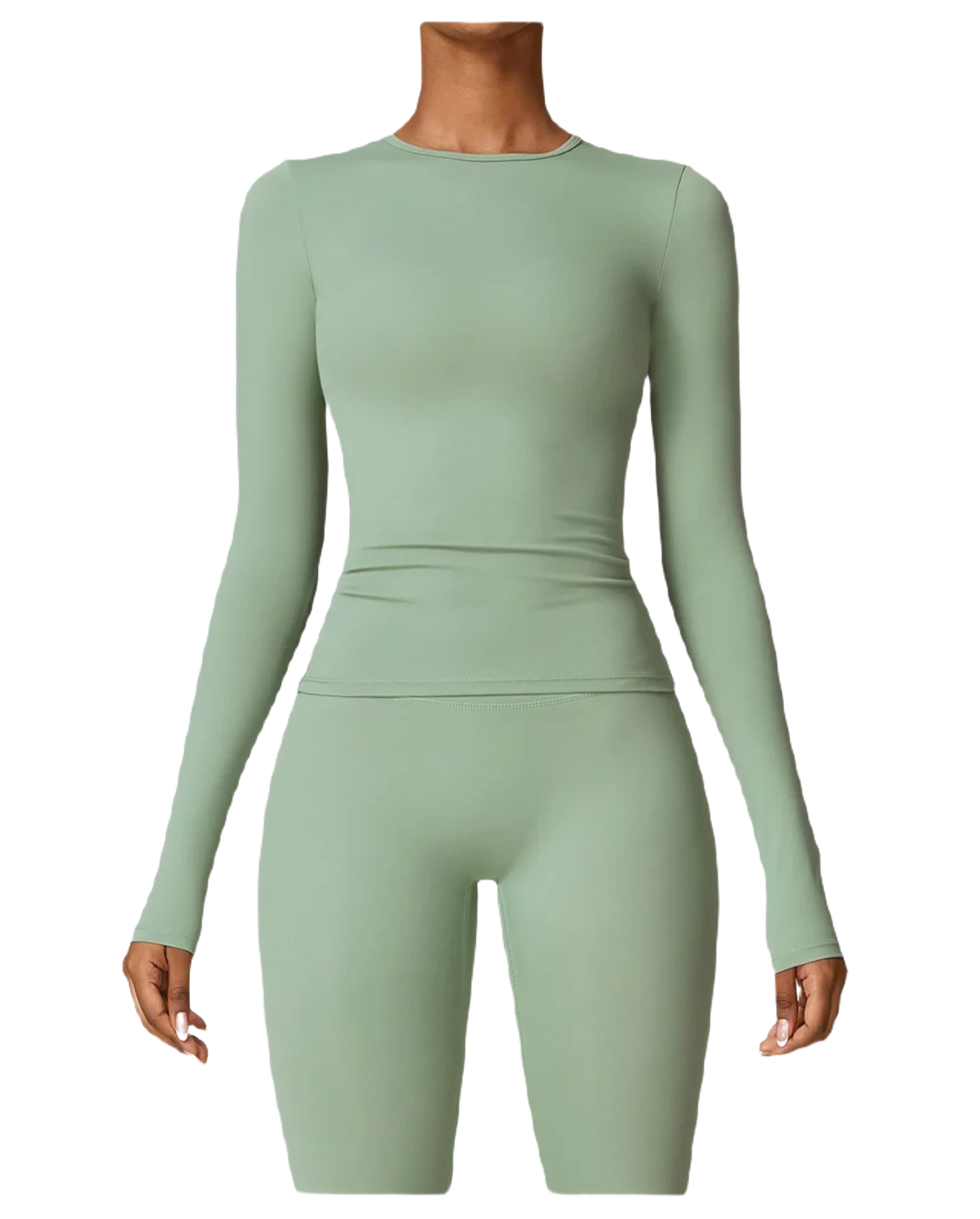 Concealed & Curvy Long-Sleeve Two-Piece Set