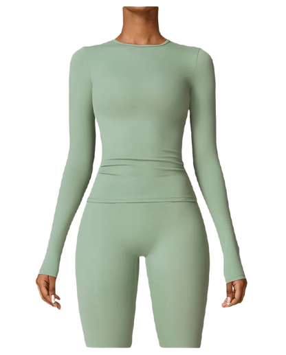 Concealed & Curvy Long-Sleeve Two-Piece Set