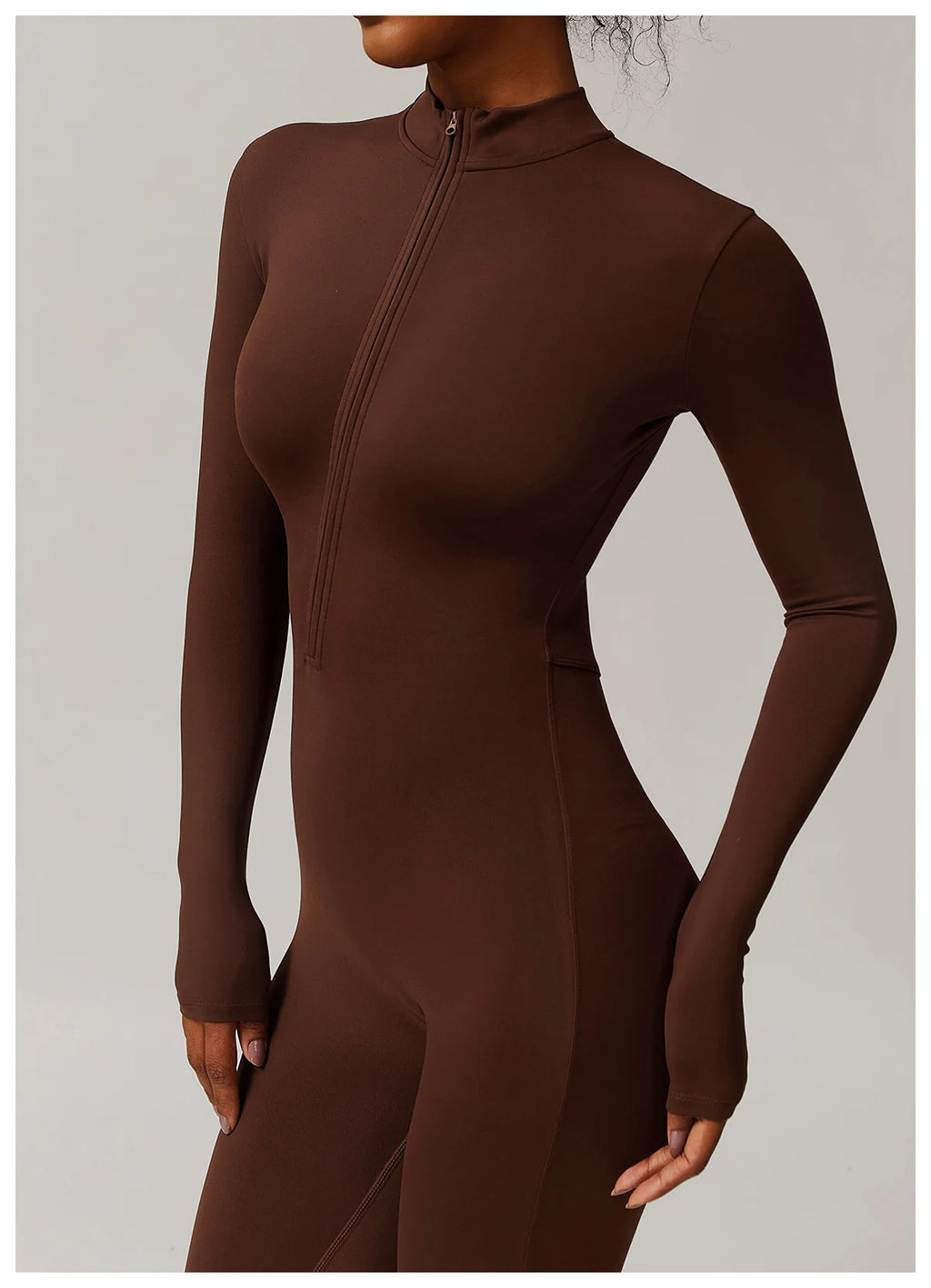 Oh So Fleeced | Zipper Long Sleeved One-Piece, Fleece Lined Jumpsuit