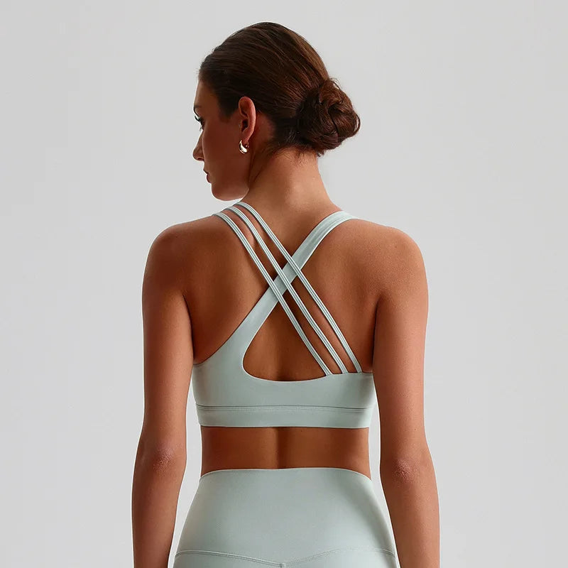 3 Stripes You're In | Unique Strappy Active Sports Bra