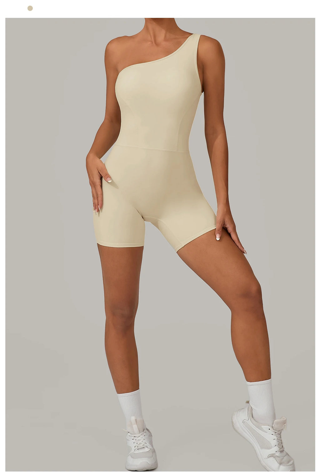 One & Done | One Shoulder One-Piece Romper - Xooie Fit