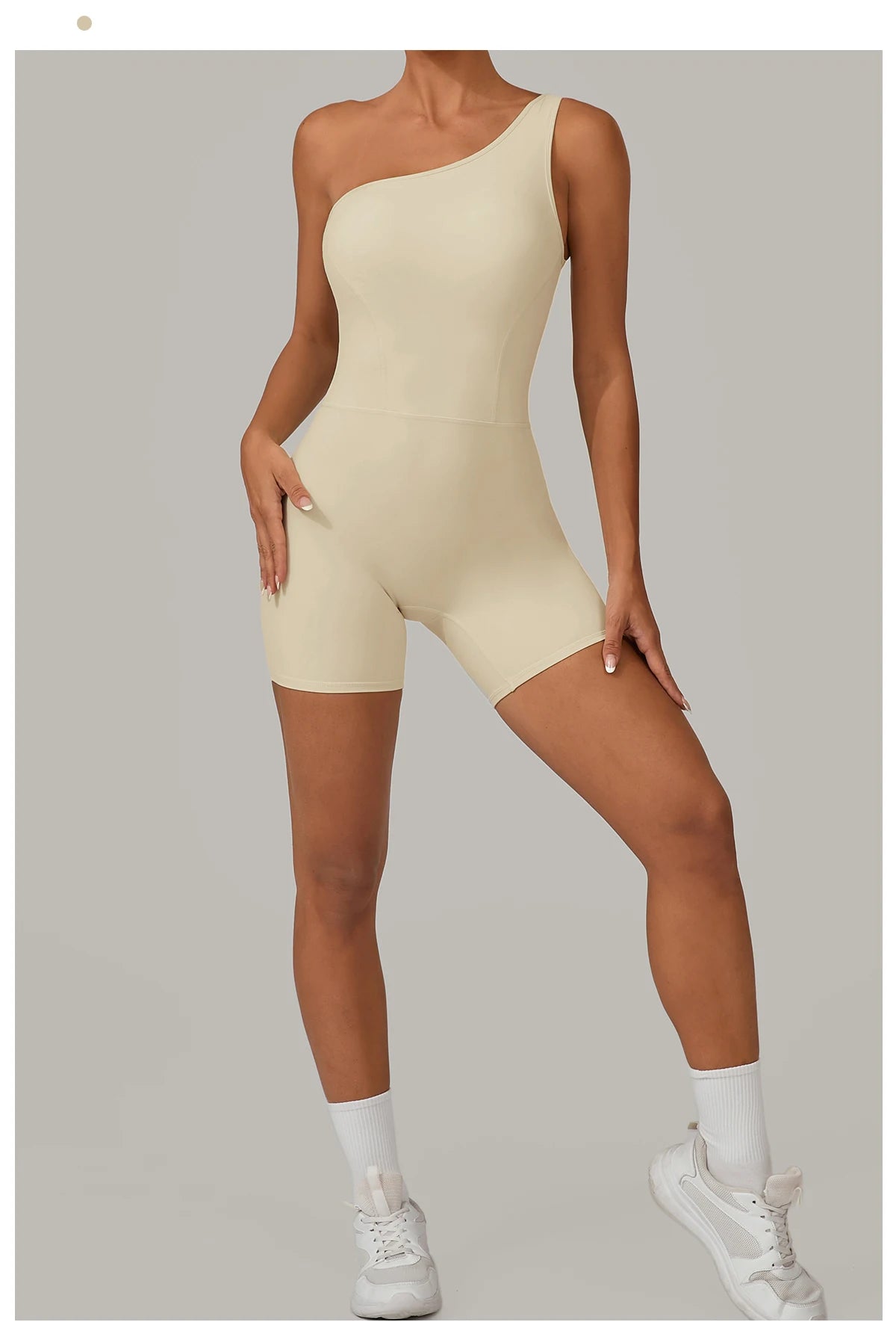 One & Done | One Shoulder One-Piece Romper - Xooie Fit