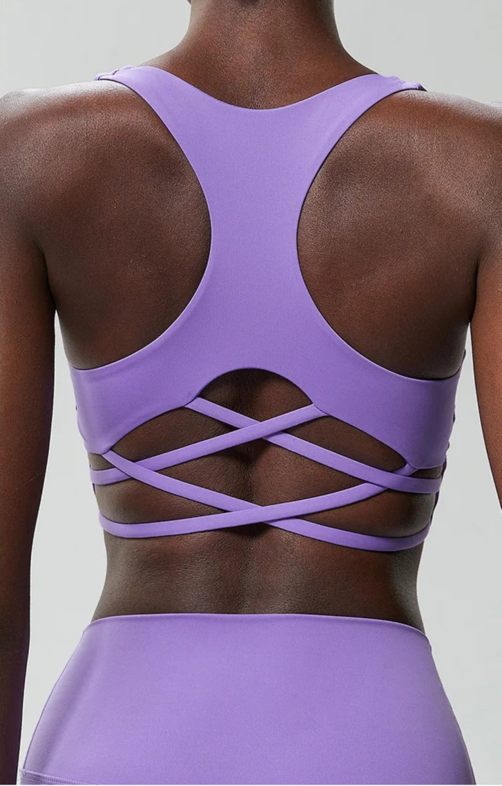 Talk Squatty to Me | Criss-Cross Back High Quality Active Bra